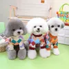 Hundebekleidung, Teddy, warme Winterkleidung, Yorkshire-Karohemd, Haustier-Hoodie mit Bärenmuster-Kleidung