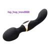 USB Şarj Çift Kafa Av Vibrator Magic değnek Masajı Seks Oyuncakları Kadınlar için G-Spot Vibratörler Klitoris Stimülasyon Masaj Mastürbatör Renkleri