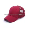 Party Hats Selling Plain Cotton Hats Custom Baseball Caps Adjustable Strapbacks For Adt Mens Wovens Curved Sports Blank Solid Golf Sun Dhajo