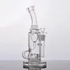 Bongs de vidro grosso Base sólida com matriz estéreo Perc Bubblers Tubulação de água Dab Rig Hookahs 14mm Joint Shisha Acessório