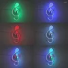 Wandleuchte Einfache RGB LED Metall Musik Note Spirale Nachtlichter Modernes Zuhause Innen Wohnzimmer Schlafzimmer Nachttischbeleuchtung Dekoration