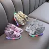 Sneakers Children's Sneakers Baby Girls Toddler Glowing Sneakers with Light Girls Sports Shoes Size 2130 LED Light Kids Casual Shoes