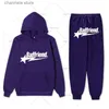 Männer Hosen Hip Hop High Street Brief Gedruckt Hoodie 2 Stück Sets Damen Outfits Goth Harajuku Casual Hoodie Lose große Größe Sport Hoodie T240227