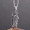 Pendant Necklaces Vintage Fashion Figure Women Men Prayer Necklace Stainless Steel Jesus Religious Ornament Jewelry