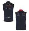 2024 F1 Team Gilet Jacket Formula 1 Racing Fans Sleeveless Jacket Men's Full-length Zip Stand-up Collar Vest Jacket Sweatshirt Unisex
