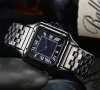 2024 HOT winkelwagen niveau merk Heren Horloges TANK WSTA Quartz Fashion Designer Polshorloge Mannen Luxe handel Vierkante Horloges Metalen band Dameshorloges