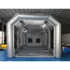 Venta al por mayor 10x6x4mH (33x20x13.2ft) Carpa inflable para pintura de autos de varios tamaños con flitters, cabina de pintura en aerosol para autos inflables usados pequeños móviles para la venta