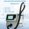 Sistema confortável de resfriamento de ar frio para tratamento a laser, remoção de dor, relaxamento muscular, refrigeração, instrumento anti-inchaço