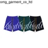 Nieuwe 24ss Rhude shorts Heren Desinger shorts Modemerk sportbroeken Heren Dames leren shorts