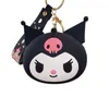 Zero Wallet Keychain Kawaii Kuromi Cinnamoroll Silicone Coin Purse Anime Cartoon My Melody Cute Pendant Gifts