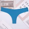 Calcinha feminina de seda sexy mulheres tangas g string sem costura roupa interior feminina tanga lingerie de cintura baixa íntima 1pcs ac125