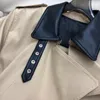 Abiti da lavoro Trench Risvolto Corto Slim fit Gonna a vita alta Design monopetto Comodo e caldo 2024 Autunno Inverno