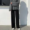 Women's Pants Autumn And Winter Knit Sweater Wide Legs Women Wear Loose Mop Slim High Waist Straight Casual Pine Tight Mm