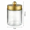 Storage Bottles Jar Set Organizational Elegant Glass Apothecary For Bathroom Vanity Makeup Organizer Dresser