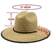 Mężczyźni Czarna podszewka Handwork Women Hatguard Hat Strraw Summer Beach Sun Hat Outdoor Summer Wide Brim Panama Straw Girl Letnia kapelusz 240226