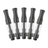 Original Keramikspule 0,5 ml 0,8 ml 1 ml Glaszerstäuber Schwarze Verdampferkartuschen 510 Dicköl Leerer Tank 4 Einlasslöcher mit Schraubspitze