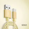 Type C Nylon Braided Micro USB Cables Charging Sync Data Durable Quick Charge Charger Cord for Android V8 Smart Phones