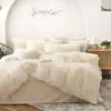 Mink Set, Long Plush Crystal Velvet Däcke Cover, Three eller Four Piece Set