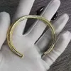 Designer celline Saijias New Twist Bracelet with Full Diamond French Twist Gold Earring Ring Ring Type Twist Bracelet with Diamond