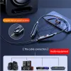 Players TWS 100 Hours Wireless Headphones Bluetoothcompatible Magnetic Neckband HiFi Sports Handsfree Mic AUX MP3 Player Wired Earphone