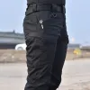 Pantalon d'été militaire tactique Cargo pour homme, imperméable, séchage rapide, léger, respirant, extensible, pantalon de Combat en plein air