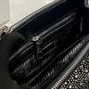 Bolso tote pequeño con cristales de imitación Duchesse ReEdition en negro de diseñador