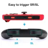 Gamepads Mooroer Grip متوافق مع Nintendo Switch/Switch OLED Joycon 3PC Game Switch Case Kit for Nintendo Joy Con