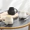 Kubki kreatywne zabawne pośladki ceramiczne białe czarny krem ​​porcelanowy filiżanki urocze kawa herbata do mleka na wodę spersonalizowane prezenty urodzinowe