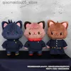 Peluş Bebekler Jujutsu Kaisen ve True Cat Film Peluş Bebek Oyuncak Çocuklar Itadori Yuji Inumaki Toge Gojou Satoru Koleksiyonu Q240227