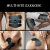 Spierstimulator EMS Abdominale Heuptrainer Toner USB Abs Fitnesstraining Gear Machine Home Gym Gewichtsverlies Lichaam Afslanken 240220