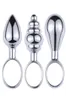 3pcsset mini metal anal fişler ile parmak yüzüğü anüs genişletici anal seks oyuncakları yeni başlayan vajinal popo fiş prostat masajı x04017106288