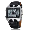 Dual Time Big Face Analog Digital ALM Chime Day Date LED Sports Waterproof Electronic Racing Multi-function Fashion watch2481