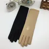 Five Fingers Gloves Lady Medium-long Thin Elastic Etiquette Summer Women Sunscreen Embroidered Driving Car Accessories287S