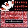 Nail Art's Kit Legering 3D Bedels Edelstenen Luxe Kristal Decoraties Diamanten DIY Sieraden Manicure Accessoires 240219