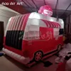 wholesale Van gonflable portatif de camion de crème glacée de 3.6 ml avec des lumières LED kiosque gonflable de voiture de salle à manger de tente de cabine de nourriture pour la promotion de la publicité