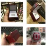 Cluster Rings Ohio State 2014 OSU Buckeyes CFP Football National Championship Ring With Wooden Display Box Men Men Gift Whole Dhqhi