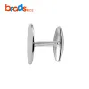 Bijoux Beadsnice boutons de manchette vierges en argent Sterling bouton de manchette Base 10mm tampon de colle bricolage bouton de manchette plat Pad hommes bijoux fournitures 39486