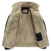 Kurtki zimowe męskie polarna kurtka dżinsowa 6xl 7xl streetwear zagęszcza zwykła kurtka odzież męska odzież wierzchnia AF66009A 240226