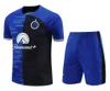 2024 2025インターショートスリーブトラックスーツセット23 24 25 Maglia Milano Lautaro Thuram Barella Men and Kids Kit Football Survetement Training Suit Child Soccer Jerseys