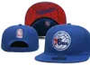 „76ers” Ball Caps 2023-24 unisex moda bawełniana bazowa baseball snapback men kobietom haft słoneczny wiosna letnia czapka hurtowa a3