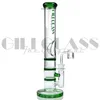 Prosta rurka szklana Bong Triple Dab Rig Bird Cage Perc Hookahs Pigłki olejne Bongs do palenia rur wodnych z Banger Bowl