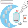 検出器スマートライフwifiドアセンサーTuyaウィンドウオープンリングベルアラーム検出器磁気接触チャイム強盗エントリーアラートホームセキュリティ