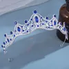 Coiffures de mariage pleine couronne creuse de diamant scintillant grand rond léger pour le bal de mascarade Banquet Cosplay