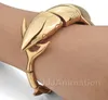 Highquality New Stylish Men039s Gothic Shark Bracelet Solid Gold Silver 316L Stainless Steel animal Bangle Punk Rock Jewelry8071286
