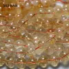 Tools Meihan Wholesale (1 strand/set) 12mm 14mm natural Citrine clear yellow quartz smooth round bracelet for jewelry making design