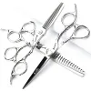 Verktyg Frisörer Special Real Hair Scissors 6 Inch Flat Scissors Willow Tooth Scissors Combination Set