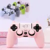 Przypadki Piękny kot silikonowy miękki obrońca skóra do Sony Dualshock 4 DS4 PS4 Slim Pro Controller Case Tcumb Stick Co pokrywa czapka