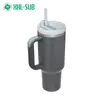 Tazas Venta al por mayor Diseño Dustomizado Minimalista 40oz Aventura Reutilizable Vacío Quencher Caspian Tumbler con paja