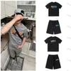 Homens camisetas Mens Marca Tracksuit T-shirt Shorts Terno Conjuntos de Peças de Verão Bordado de Pelúcia Trapstar Manga Curta Sportswearmens Ts0na4d3gs0BK2