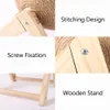 Cat Scratch Toy Pet Scratching Ball Kitten Sisal Rope Cat Scraper Wear-Resistent Claw Sharpener Furniture Cat Sofa Protector 240220